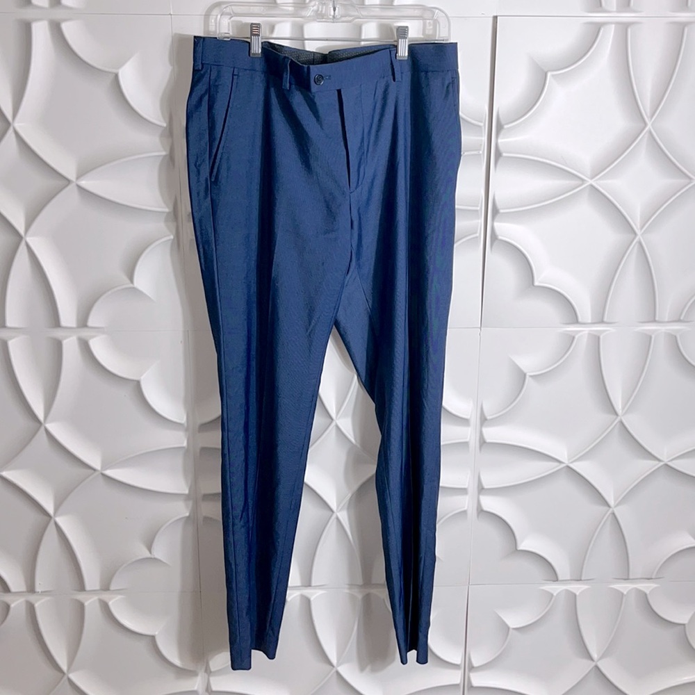 NEW the savile row Brixton blue suit pants sz 34w x 40R.   (92)